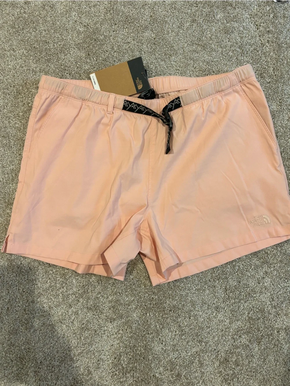 The North Face Women's Peach Drawstring Athletic Shorts